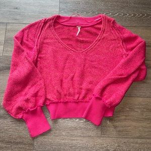 Free People Coral Sweater